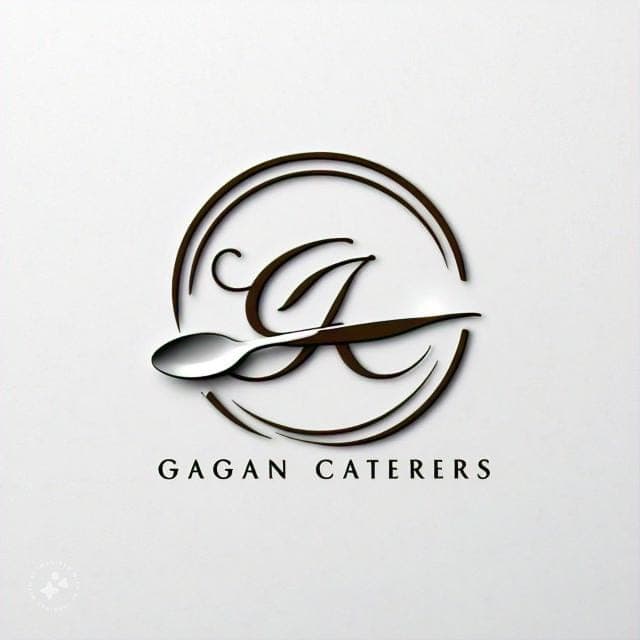 Gagan Caterers, Halvai Hukmichand Ji - Traditional Hindu Temple Arch Logo