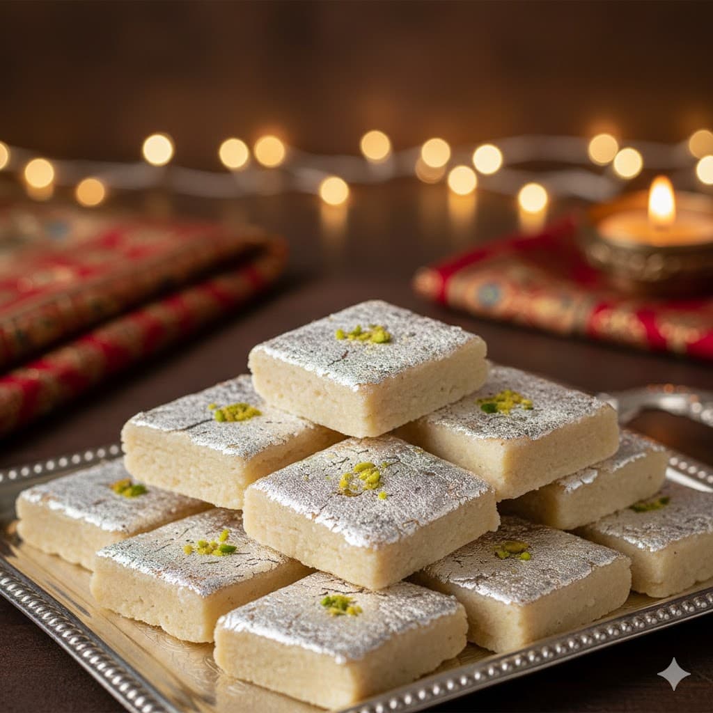 Traditional Kaju Katli